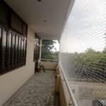 balcony bird net white